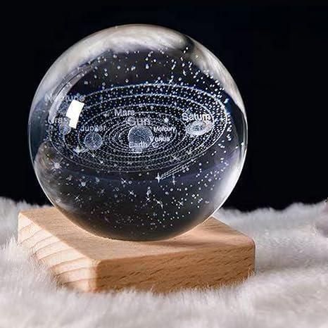 Crystal Sphere ball - Night Lamp