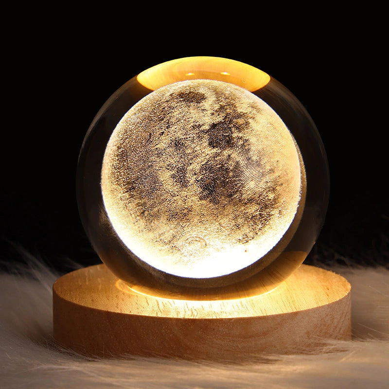 Crystal Sphere ball - Night Lamp