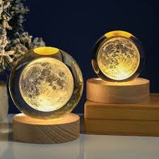 Crystal Sphere ball - Night Lamp